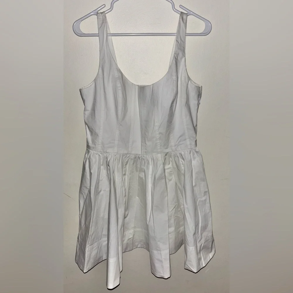 NWT J.Crew Fit-and-flare mini dress White Size 12 Party Wedding Brunch Date